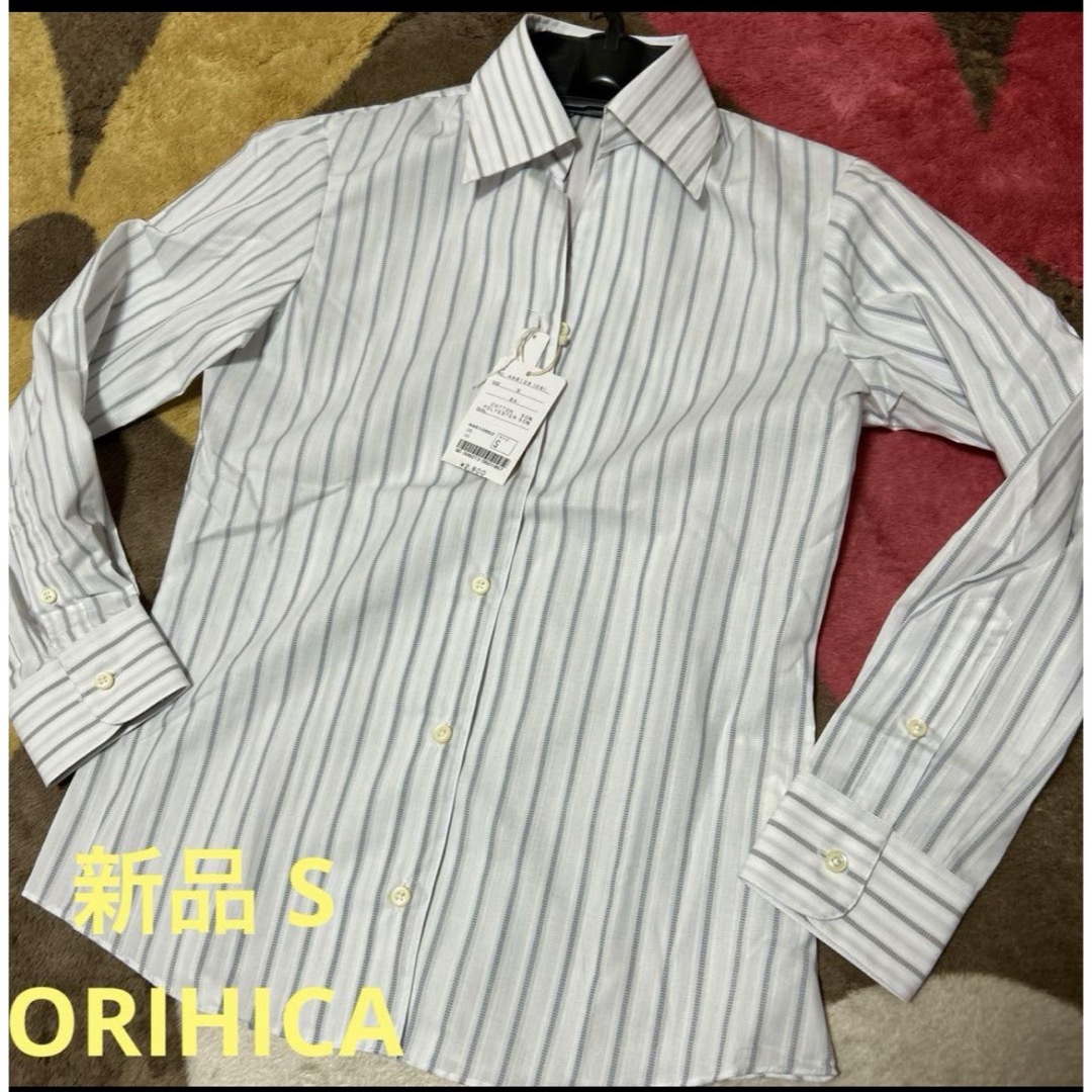 ORIHICA(オリヒカ)の新品　ORIHICAストライプ　形態安定　シャツ レディースのトップス(シャツ/ブラウス(長袖/七分))の商品写真