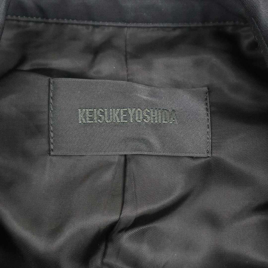 KEISUKE YOSHIDA ケイスケヨシダ 23AW CAPE TRENCHCOAT COAT ケープトレンチコート ブラック F KY23FW009 メンズのジャケット/アウター(トレンチコート)の商品写真