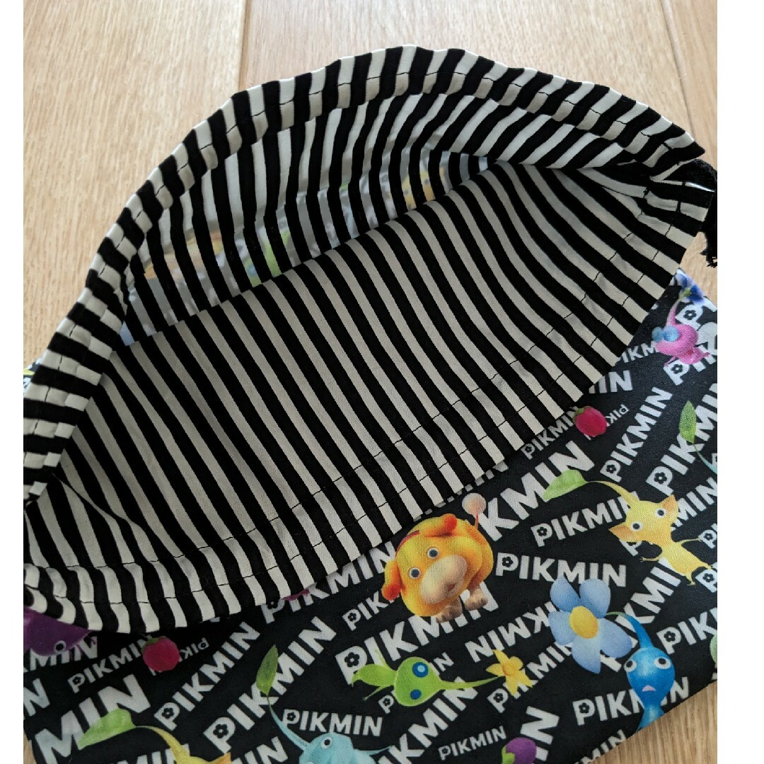 ハンドメイド　給食袋　巾着袋　ピクミン(PIKMIN) ハンドメイドのハンドメイド その他(その他)の商品写真