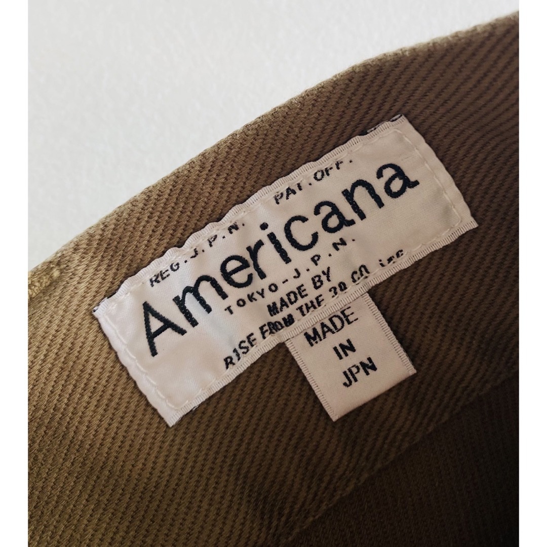 AMERICANA(アメリカーナ)の新品 AMERICANA ハイウエストワイドパンツ 日本製 レディースのパンツ(カジュアルパンツ)の商品写真