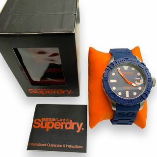 【美品・電池交換済】SuperDry(極度乾燥しなさい) ディープシー　腕時計(腕時計(アナログ))