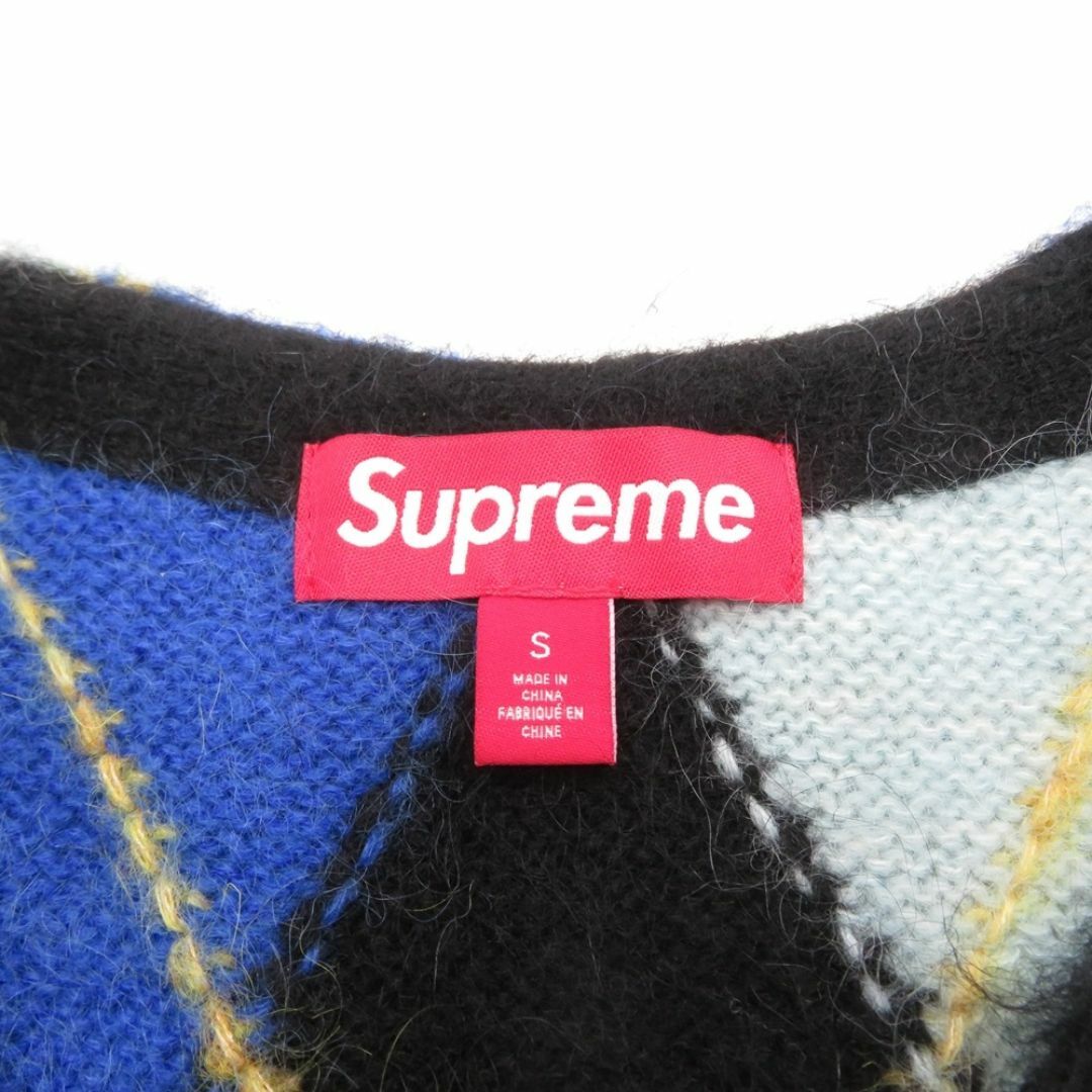 Supreme(シュプリーム)のSUPREME 24ss Brushed Argyle Zip Up Vest サイズS シュプリーム ブラッシュドアーガイルジップアップベスト 大名店【中古】 メンズのトップス(ベスト)の商品写真