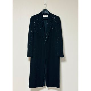 サンローラン(Saint Laurent)の22awSaint Laurent_men/ スパンコールツイード ロングコート(その他)