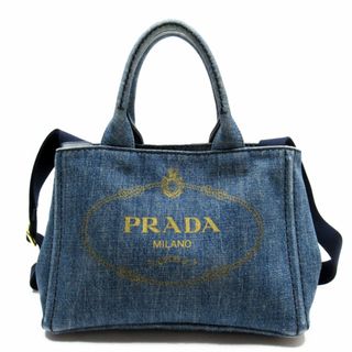 プラダ(PRADA)のプラダ PRADA ハンドバッグ ショルダーバッグ カナパ デニム デニムブルー レディース 送料無料【中古】 w0002j(ハンドバッグ)