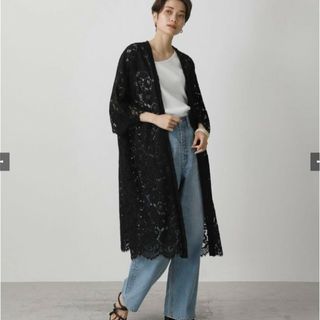 アズールバイマウジー(AZUL by moussy)のAZUL BY MOUSSY レースカーディガン ロング(カーディガン)