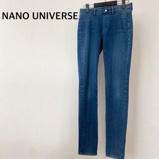 nano・universe - ナノユニバース　デニム　パンツ　伸縮性生地　スパッツ　ボトムス　ゴムウエスト