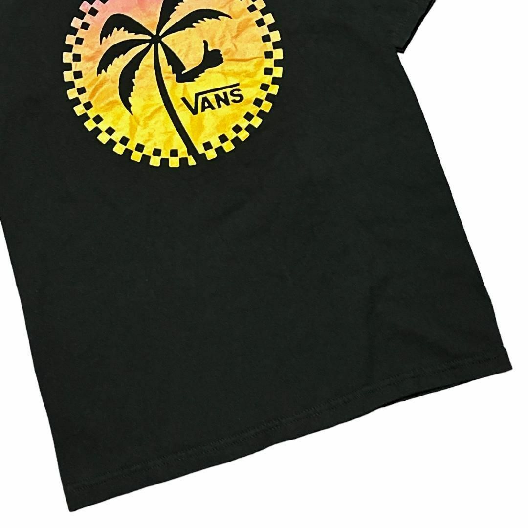 VANS(ヴァンズ)のメキシコ製 VANS 半袖Tシャツ ヤシの木 ブラック US古着 v33 メンズのトップス(Tシャツ/カットソー(半袖/袖なし))の商品写真