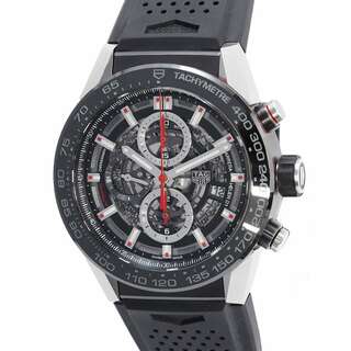 タグホイヤー(TAG Heuer)のタグホイヤー カレラ クロノグラフ キャリバーホイヤー CAR2A1Z-0 TAGHEUER 腕時計 スケルトン文字盤(腕時計(アナログ))