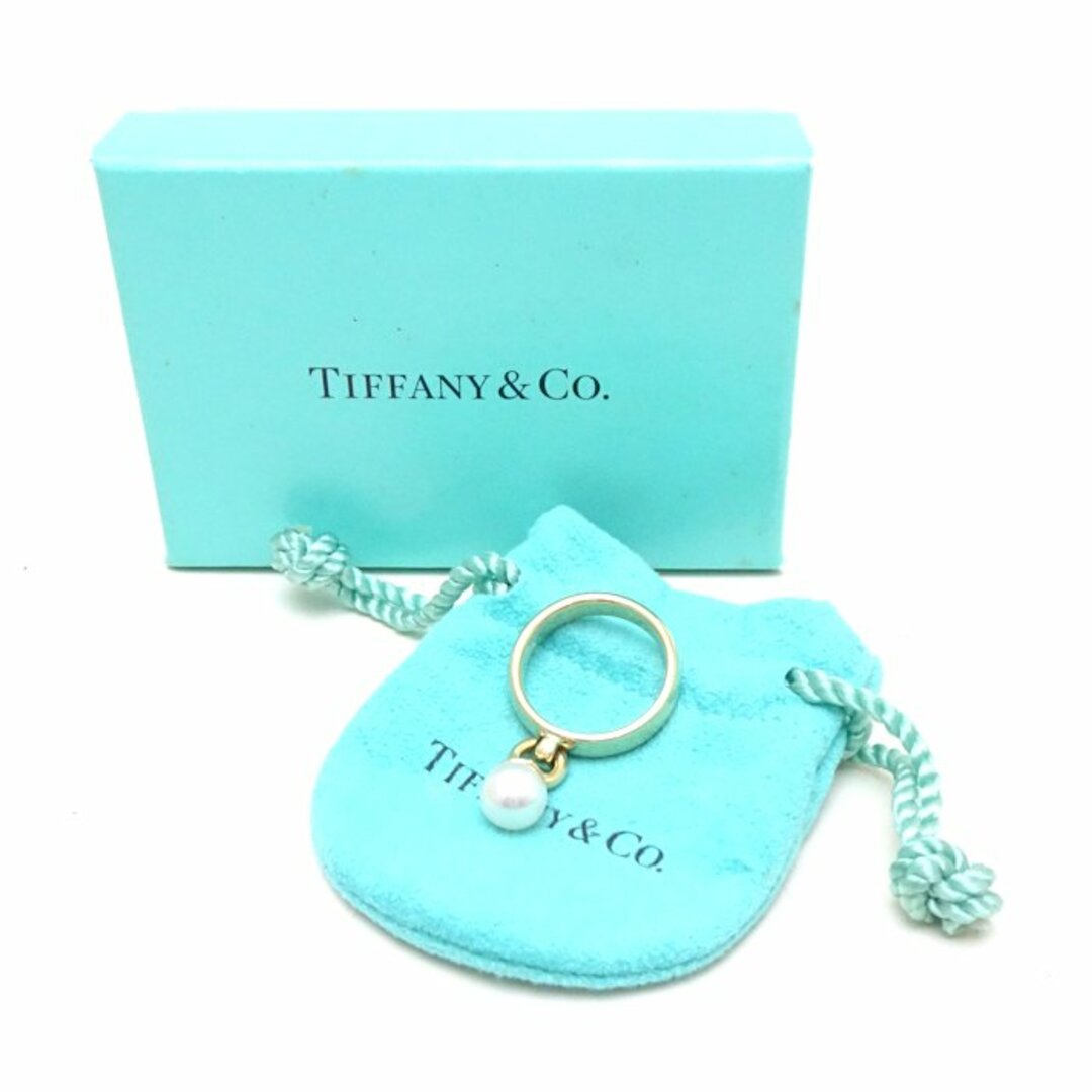 Tiffany & Co.(ティファニー)のTIFFANY&Co. ティファニー ドアノック リング 指輪 パール7ミリ 10.5号 真珠 K18YG イエローゴールド/291520【中古】【BJ】 レディースのアクセサリー(リング(指輪))の商品写真