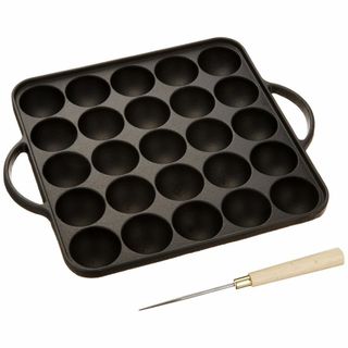 池永鉄工Ikenaga Iron Works たこ焼き器 25穴 鉄鋳物 プレー(その他)