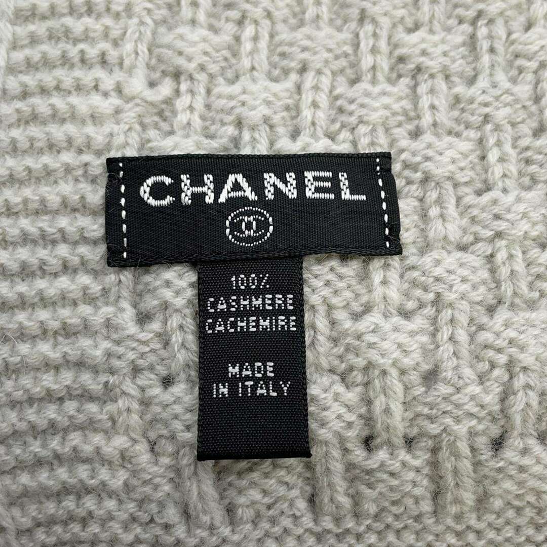 CHANEL(シャネル)のシャネル マフラー ココマーク カシミヤ CHANEL ストール グレー レディースのファッション小物(マフラー/ショール)の商品写真