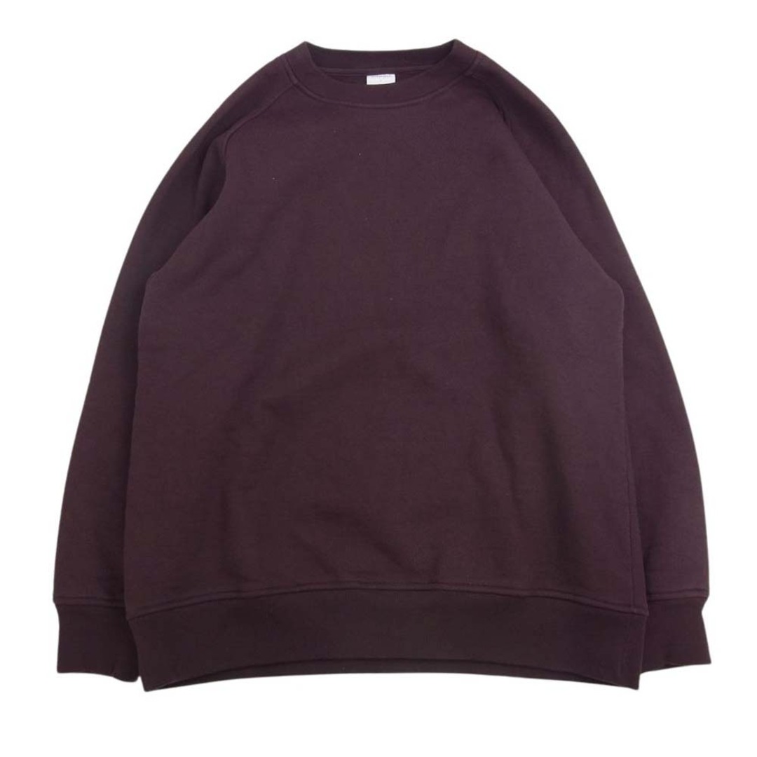 COMOLI(コモリ)のCOMOLI コモリ 23AW Y03-05002 コットン吊裏毛 クルーネック スウェット トレーナー Burgundy バーガンディ系 1【中古】 メンズのトップス(スウェット)の商品写真