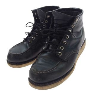 レッドウィング(REDWING)のRED WING レッドウィング ブーツ 8179 6 CLASSIC MOC 6インチ クラシックモック 7ホールブーツ  ブラック系 US7【中古】(ブーツ)