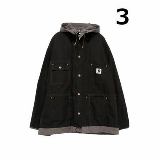 カーハート(carhartt)のsacai Carhartt Reversible Duck Coat 黒 3(モッズコート)