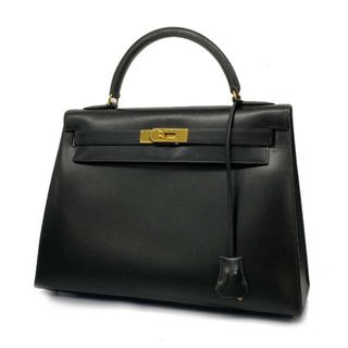 エルメス(Hermes)の【3db0540-g】エルメス ツーウェイバッグ/ケリー32/〇Z刻印/ボックスカーフ/ブラック/ゴールド金具 【中古】 レディース(その他)