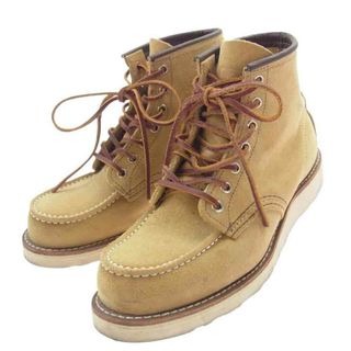 レッドウィング(REDWING)のRED WING レッドウィング ブーツ 8833 6 INCH CLASSIC MOC TOE モックトゥ ブーツ スエード ベージュ系 US8D【中古】(ブーツ)