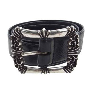 CHROME HEARTS クロムハーツ（原本無） ベルト BLT FILIGREE OTJ フィリグリーOTJバックル レザーベルト シルバー系 ブラック系 32【中古】