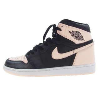 ナイキ(NIKE)のNIKE ナイキ スニーカー 555088-081 AIR JORDAN 1 RETRO HIGH CRIMSON TINT AJ1 エアジョーダン1 レトロ クリムゾンティント ハイカット スニーカー  ブラック系 ピンク系 27cm【新古品】【未使用】【中古】(スニーカー)