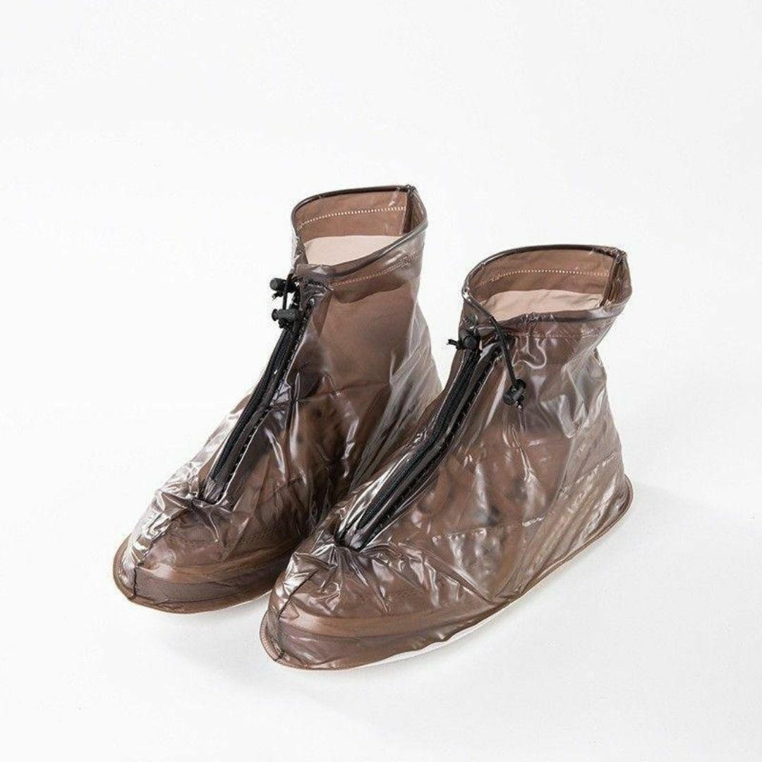 Mホワイト シューズカバー レインシューズ 防水 長靴 コンパクト アウトドア レディースの靴/シューズ(レインブーツ/長靴)の商品写真