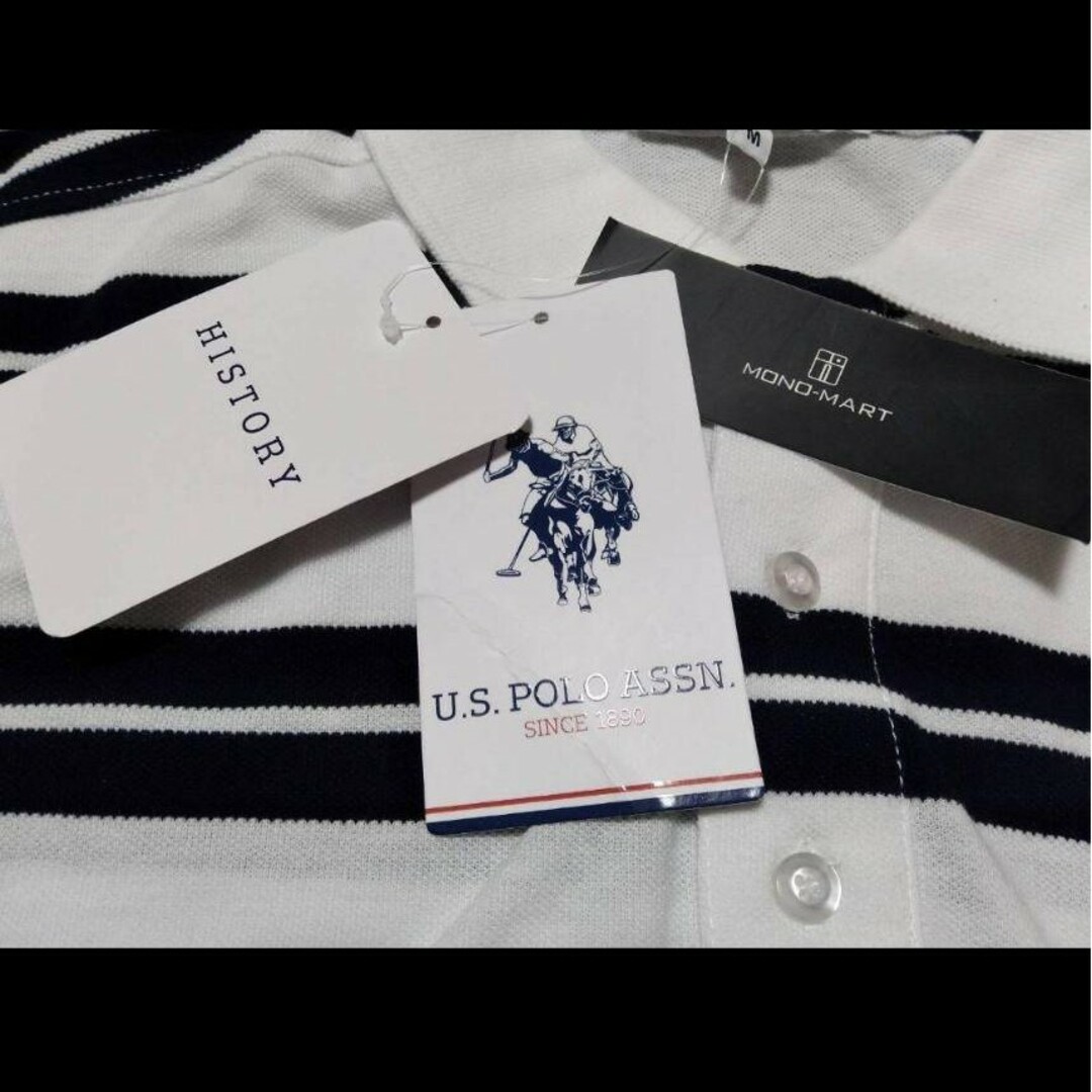 U.S. POLO ASSN.(ユーエスポロアッスン)の【A182】U.S. POLO ASSN.   オーバーサイズ半袖ポロシャツ レディースのトップス(ポロシャツ)の商品写真