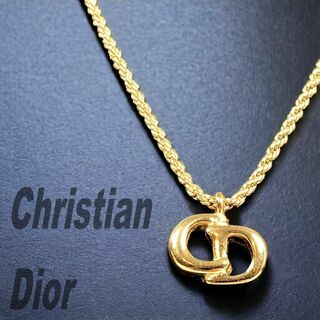 Christian Dior - Dior クリスチャンディオール ネックレス ゴールド CDロゴ  ロゴ刻印