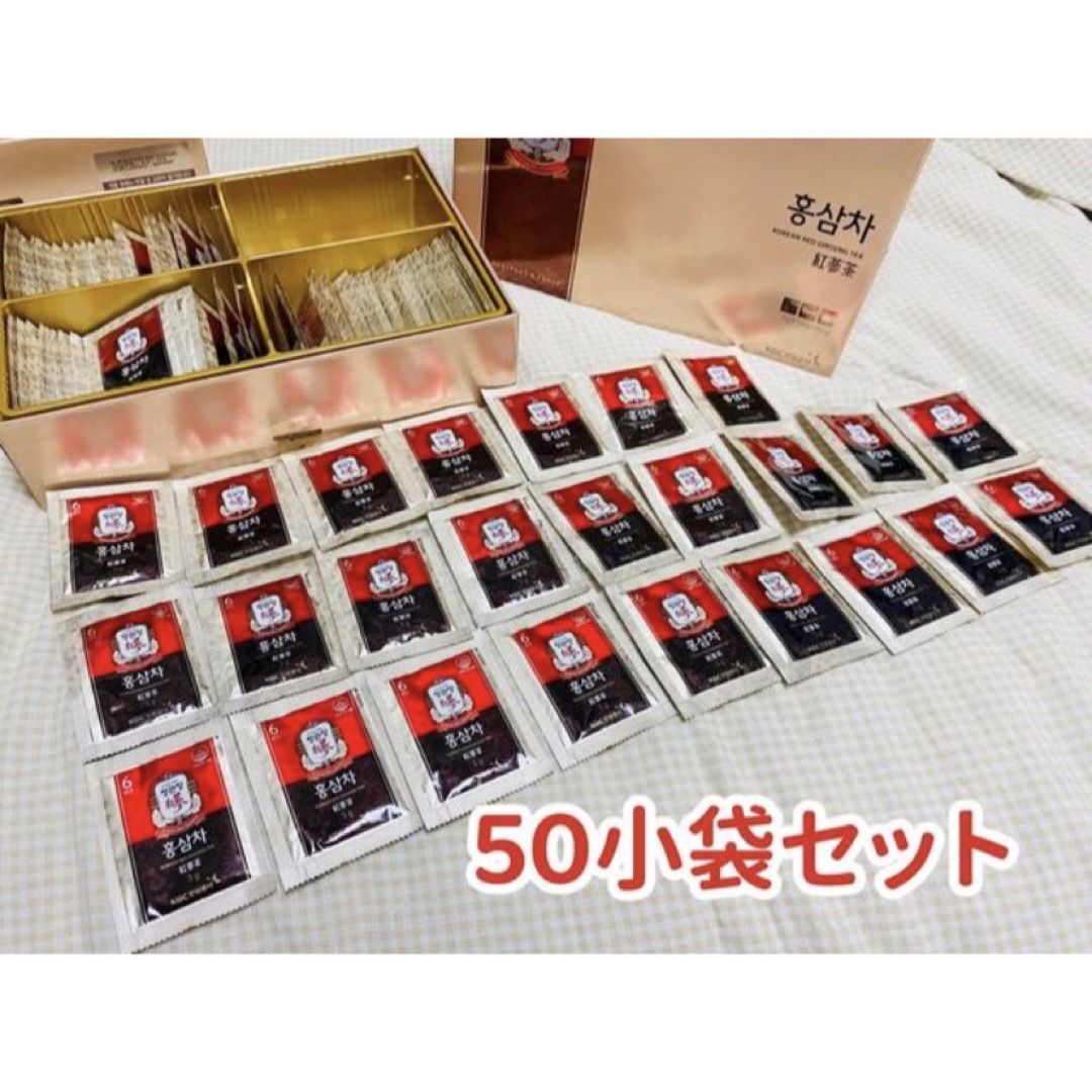 【正官庄】紅蔘茶 ５０小袋  6年根 高麗人参茶 韓国 食品/飲料/酒の健康食品(健康茶)の商品写真