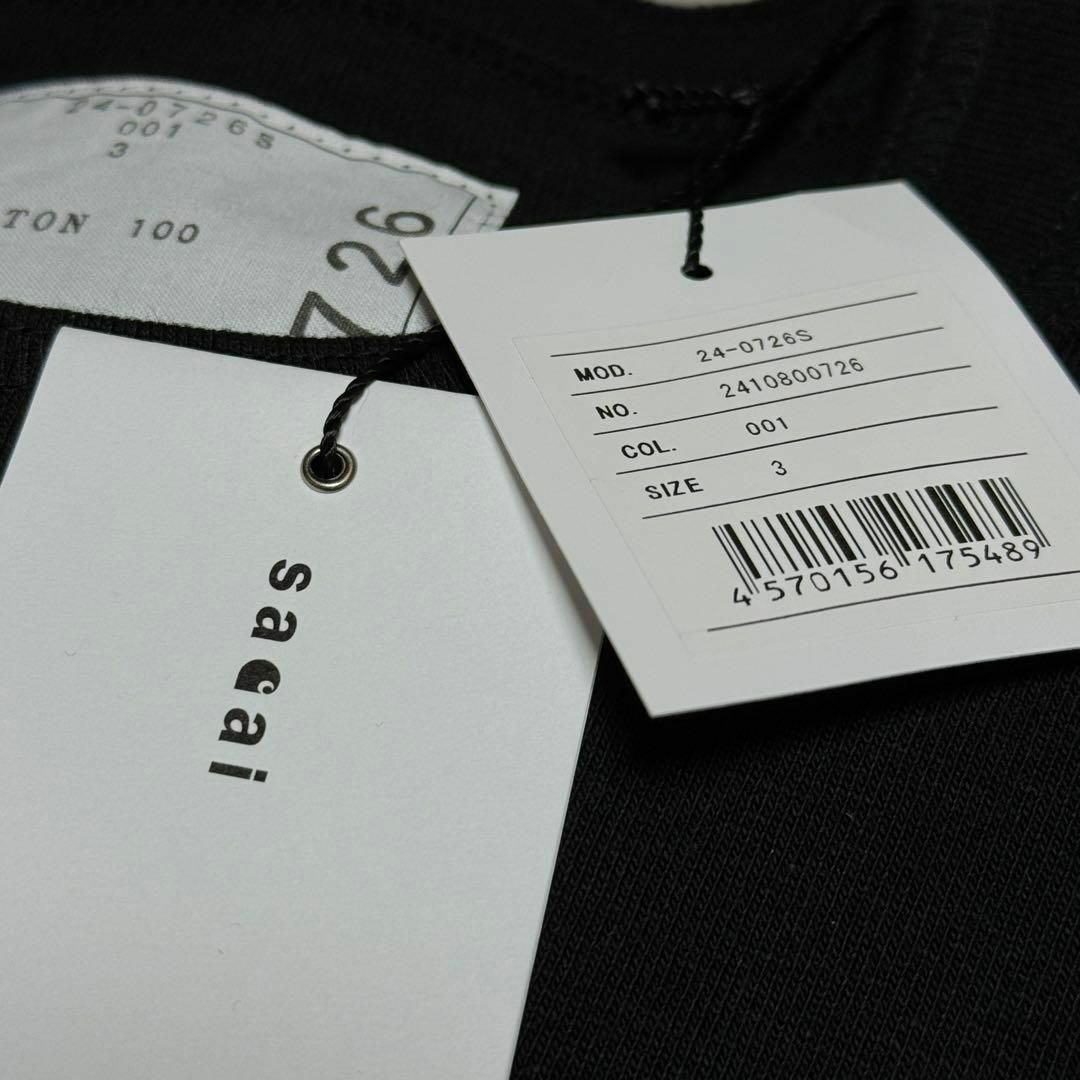 carhartt(カーハート)のsacai Carhartt WIP L/S T-Shirt 黒 3 メンズのトップス(Tシャツ/カットソー(七分/長袖))の商品写真