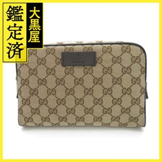 グッチ(Gucci)のグッチ GGウエストバッグ GGキャンバス レザー アウトレット【473】(ボディーバッグ)