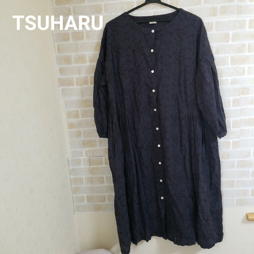 TSUHARU by Samansa Mos2 - TSUHARU 総刺繍シャツワンピースの通販 by 