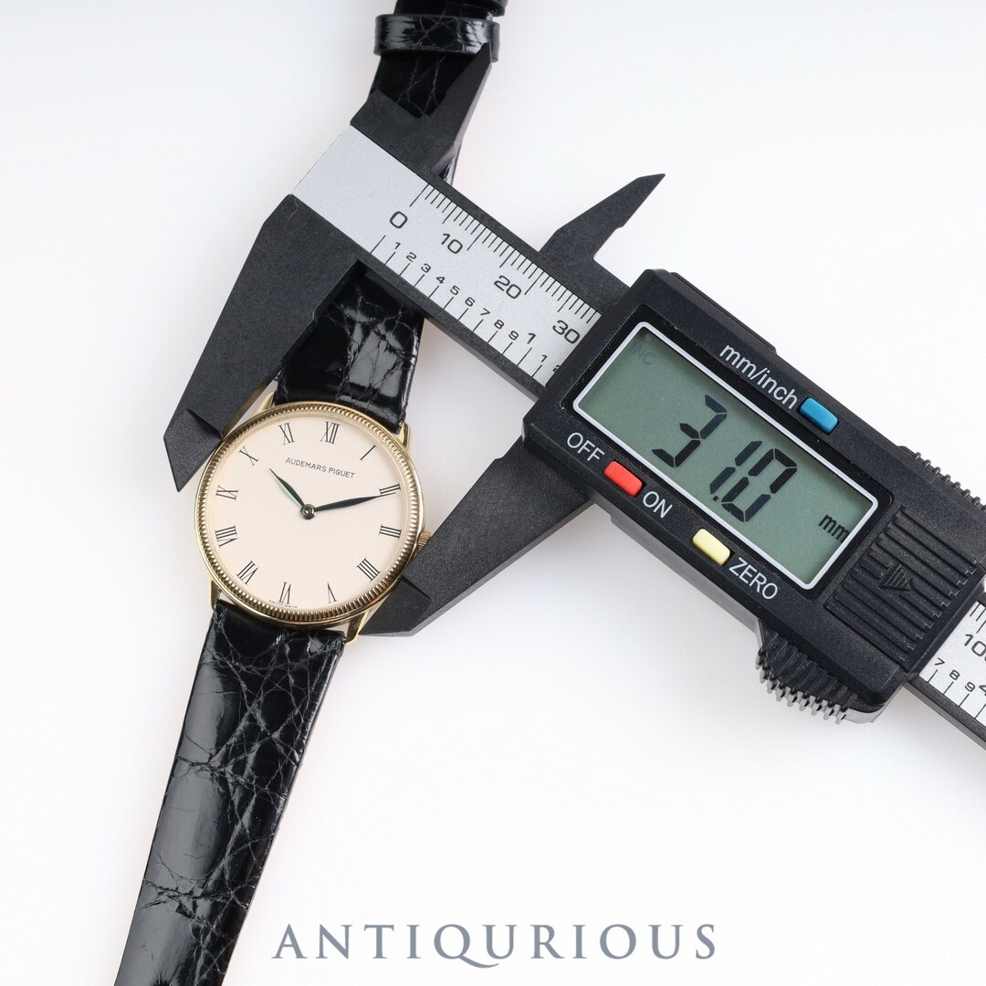 AUDEMARS PIGUET(オーデマピゲ)のAUDEMARS・PIGUET オーデマ・ピゲ  ROUND ラウンド YG CASE クォーツ Cal.2612 アイボリー文字盤 31.0mm メンズの時計(腕時計(アナログ))の商品写真