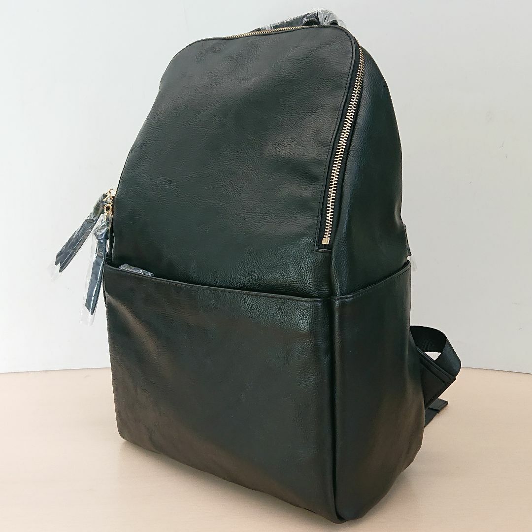 COOCO - 新品 クーコフェイクレザー9ポケットリュック 24131-11005 ブラック
