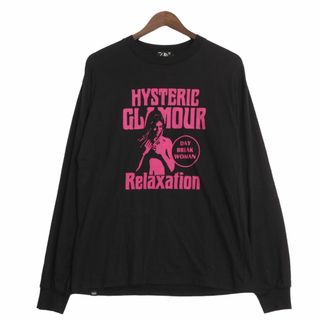 ヒステリックグラマー(HYSTERIC GLAMOUR)のヒステリックグラマー 02183CL12 ガールプリント 長袖Tシャツ(Tシャツ/カットソー(七分/長袖))