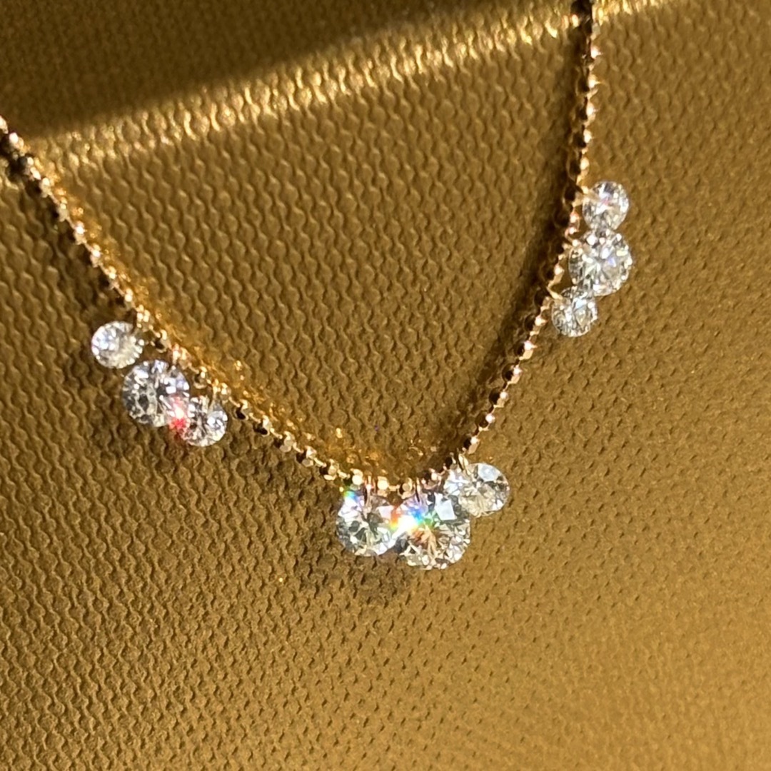 【ご専用】アベリ Abheri レーザーホールダイヤモンド ネックレス k18 レディースのアクセサリー(ネックレス)の商品写真