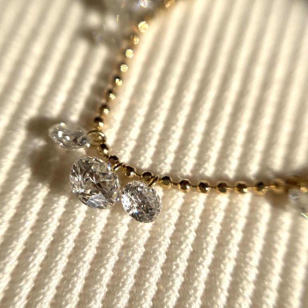 【ご専用】アベリ Abheri レーザーホールダイヤモンド ネックレス k18 レディースのアクセサリー(ネックレス)の商品写真