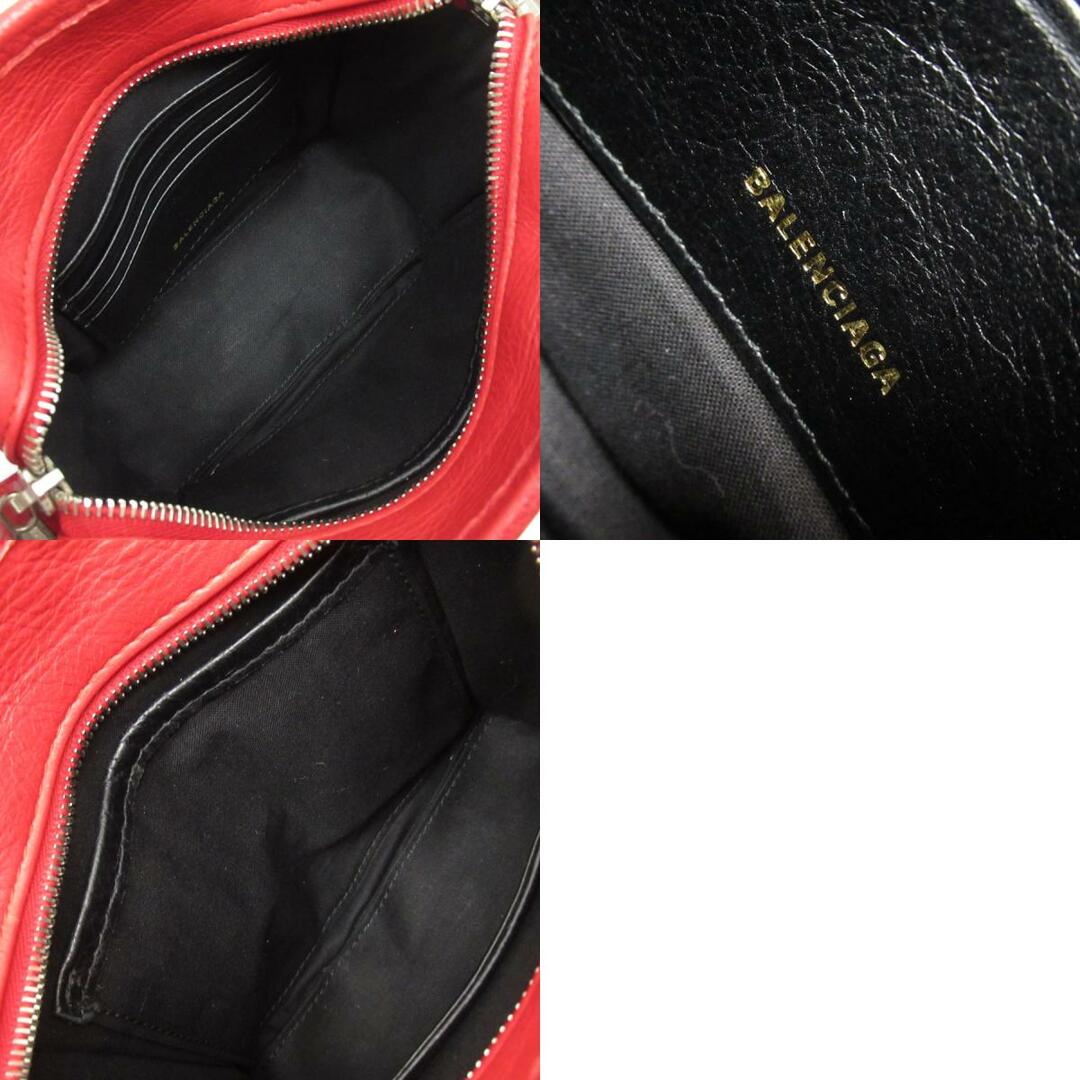 Balenciaga(バレンシアガ)のバレンシアガ BALENCIAGA ハンドバッグ ショルダーバッグ バザールショッパーXXS レザー レッド シルバー レディース 送料無料【中古】 w0025 レディースのバッグ(ハンドバッグ)の商品写真