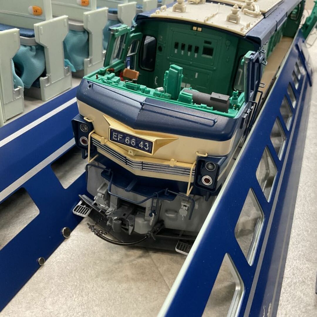ジャンク アシェット ブルートレイン 3車両をつくる 1/32  鉄道模型 エンタメ/ホビーのおもちゃ/ぬいぐるみ(鉄道模型)の商品写真