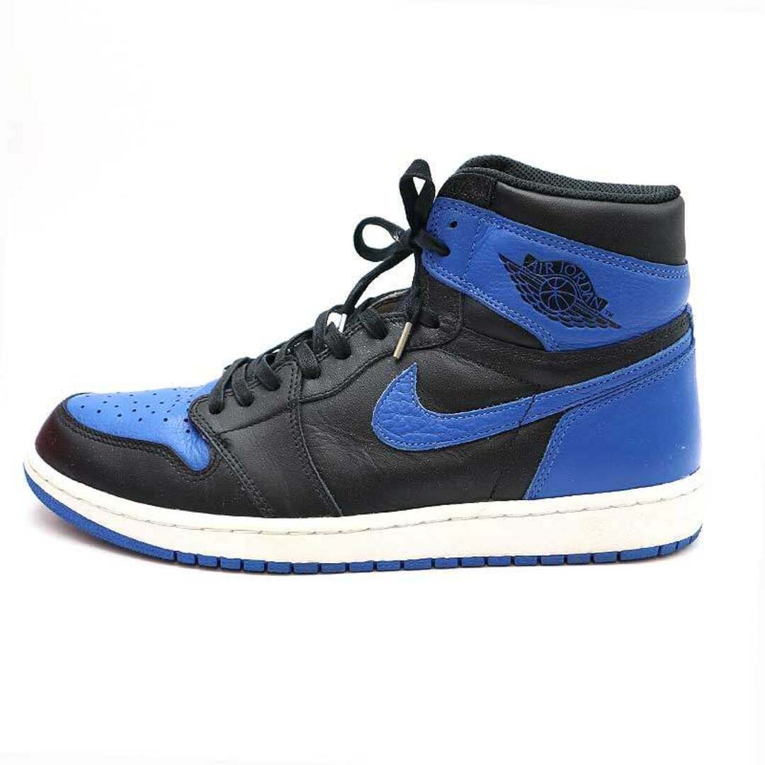 NIKE(ナイキ)のNIKE ナイキ AIR JORDAN 1 RETRO HIGH OG ROYAL スニーカー ブラック ブルー 28cm 555088-007 メンズの靴/シューズ(スニーカー)の商品写真