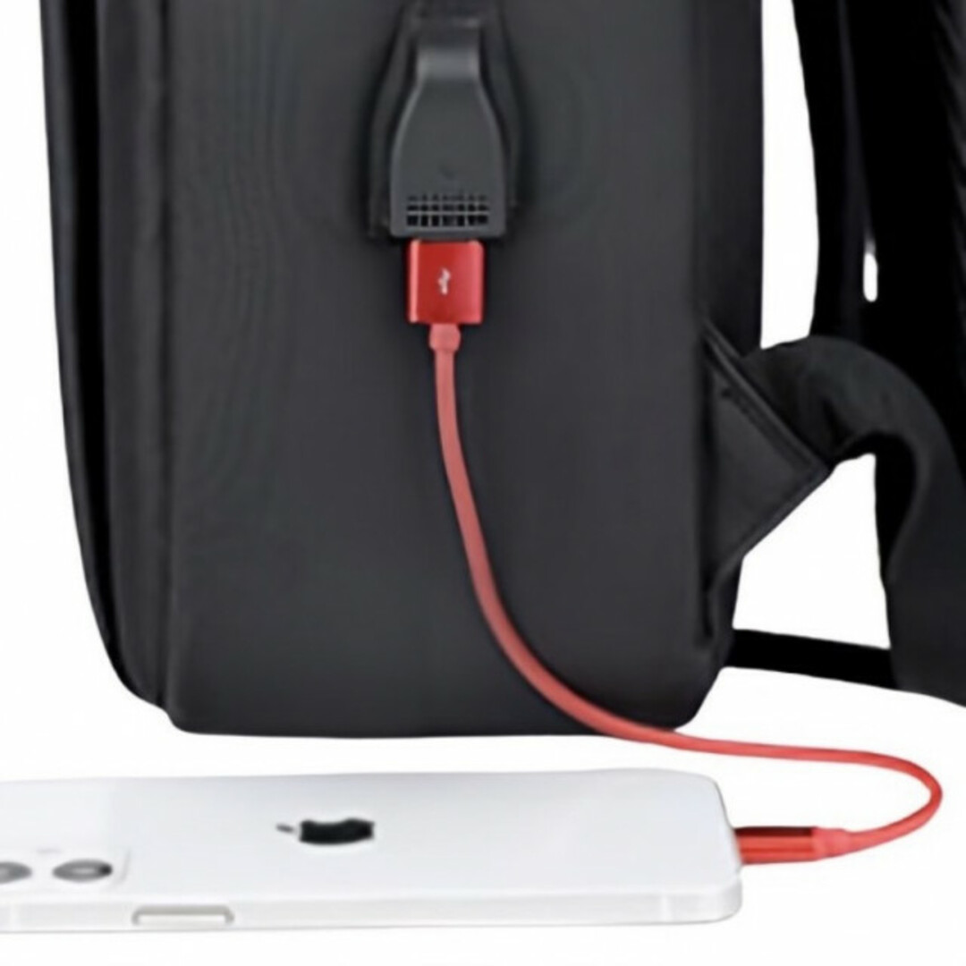 多機能リュック ビジネス ジュニア バッグ PC バッテリー 黒 大容量 新品 レディースのバッグ(リュック/バックパック)の商品写真