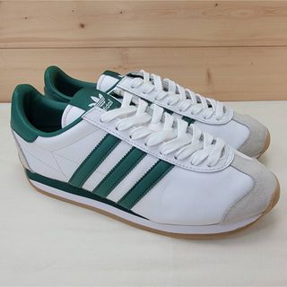 アディダス(adidas)のアディダス オリジナルス カントリー ホワイト/グリーン 25㎝(スニーカー)