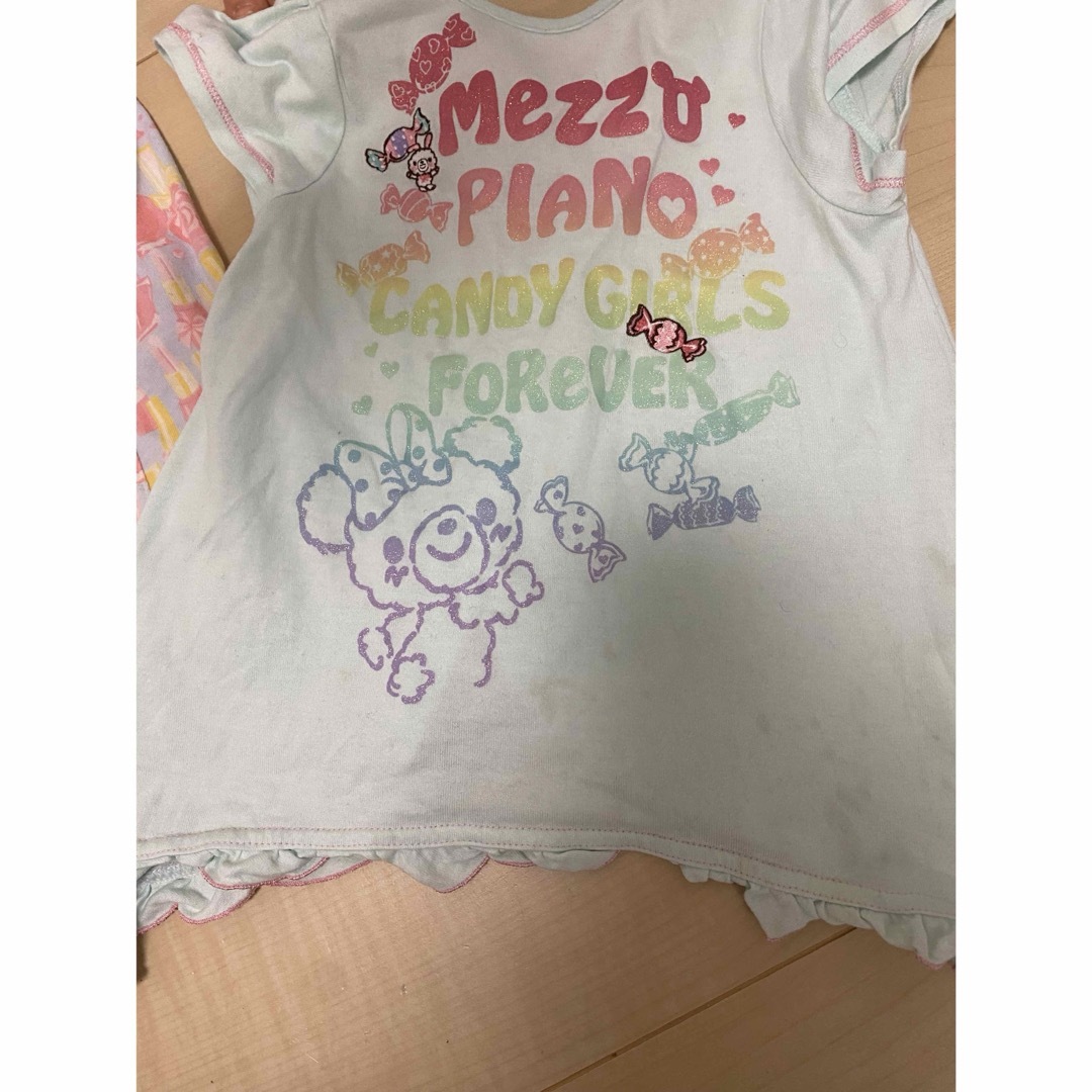 mezzo piano(メゾピアノ)のメゾピアノ　Tシャツセット キッズ/ベビー/マタニティのキッズ服女の子用(90cm~)(Tシャツ/カットソー)の商品写真