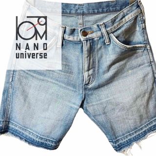 ナノユニバース(nano・universe)のnano universe Wrangler 別注SHORTS  ブルー　S(ショートパンツ)