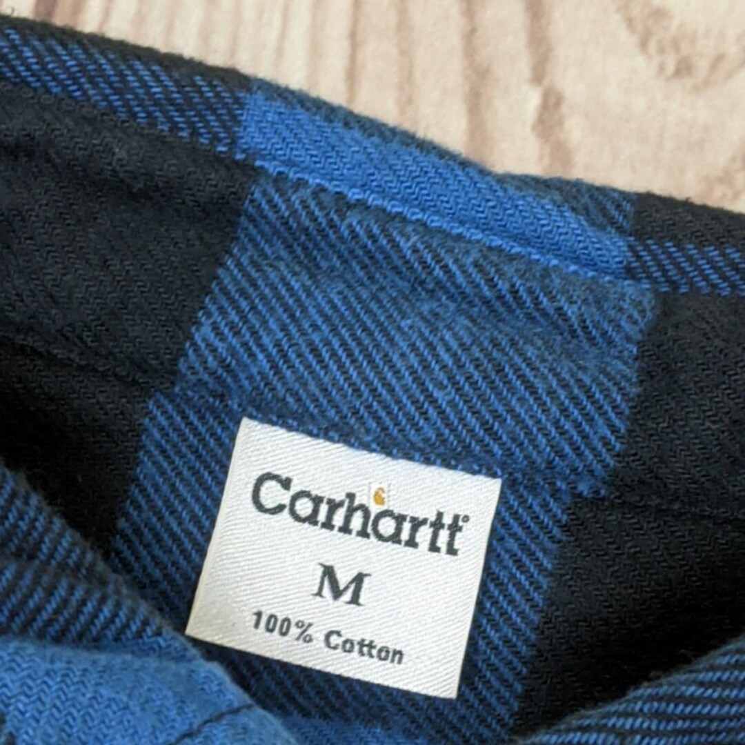 carhartt(カーハート)の206　【極美品】carhartt 長袖ネル シャツ　コットン　肉厚 メンズのトップス(シャツ)の商品写真