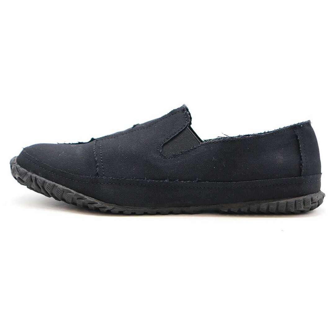 Yohji Yamamoto(ヨウジヤマモト)のYohji Yamamoto POUR HOMME ヨウジヤマモト プールオム 24SS C/CANVAS BK SIDE GORE SLIP-ON キャンバススリッポンスニーカー ブラック 5 HS-E02-061 メンズの靴/シューズ(スニーカー)の商品写真