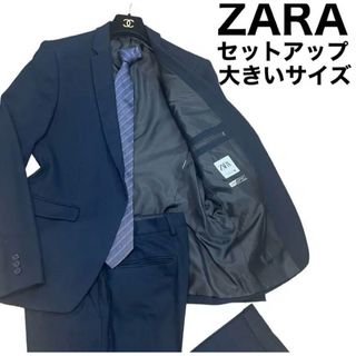 ZARA セットアップ　スーツ　　背広　ネイビー　1B cool comfort