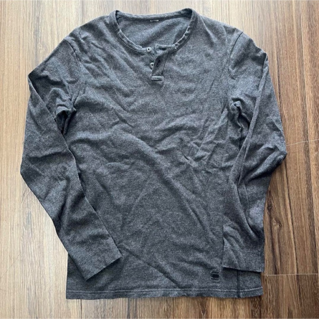 G-STAR RAW(ジースター)のG-STAR RAW ジースターロゥ　ヘンリーネック　コットン　長袖　Tシャツ メンズのトップス(シャツ)の商品写真