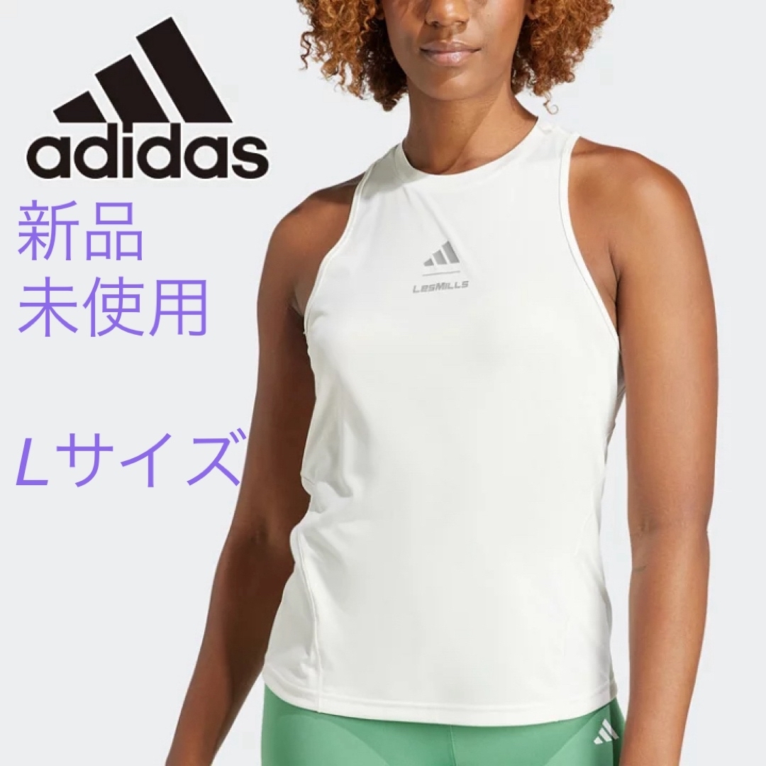 adidas(アディダス)の専用　adidas LES MILLS グラフィックタンクトップ　L レディースのトップス(タンクトップ)の商品写真