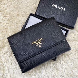 プラダ(PRADA)の美品✨PRADA プラダ サフィアーノ マルチカラー  二つ折り財布(財布)