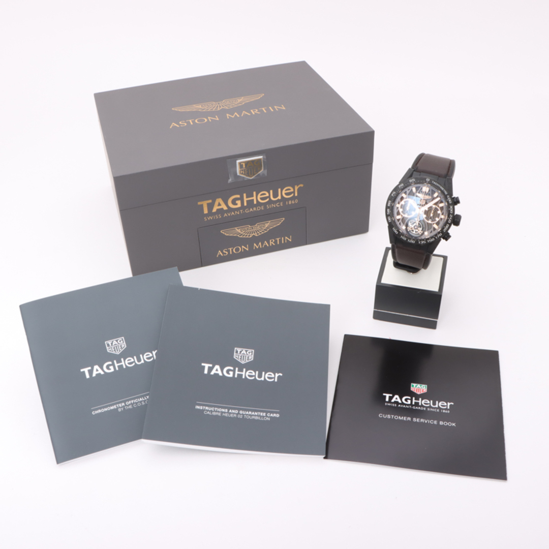 TAG Heuer(タグホイヤー)のタグ・ホイヤー TAG HEUER カレラ キャリバー ホイヤー02T アストンマーティン スペシャルエディション 世界限定150本 CAR5A8E.FT6181 チタン 自動巻き メンズ 腕時計 メンズの時計(その他)の商品写真