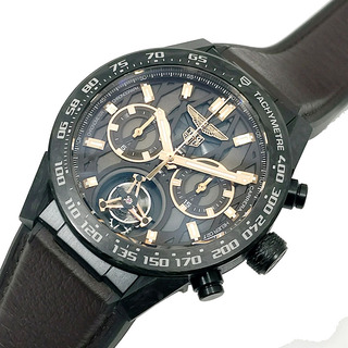 タグホイヤー(TAG Heuer)のタグ・ホイヤー TAG HEUER カレラ キャリバー ホイヤー02T アストンマーティン スペシャルエディション 世界限定150本 CAR5A8E.FT6181 チタン 自動巻き メンズ 腕時計(その他)