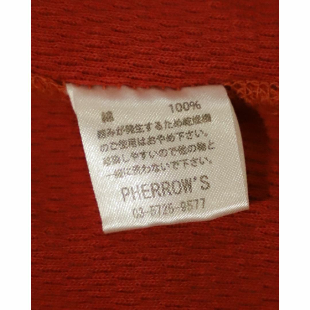 PHERROW'S(フェローズ)のPherrow's　フェローズ　パックサーマルロンTee　L　S.RED 使用感有　PTLT1 メンズのトップス(Tシャツ/カットソー(七分/長袖))の商品写真